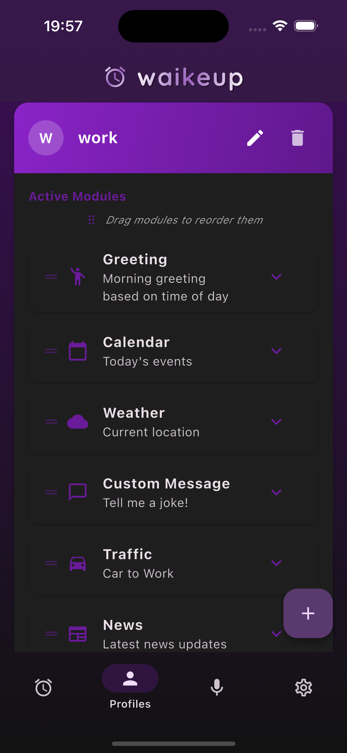 Create Profile Screen